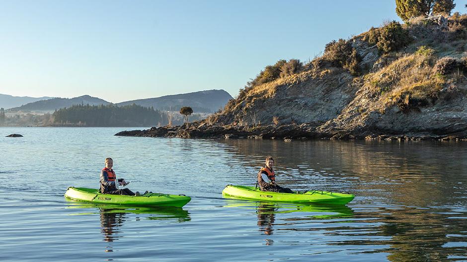 Immerse yourself in Lake Wanaka with the freedom to explore at your own pace on a kayak. Enjoy the calm of having a piece of the lake all to yourself, and soak in the scenery up close!